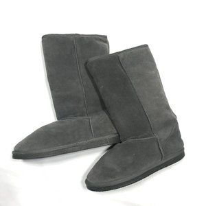 Alpine Design Gray Suede Leather Sherpa Lined Winter Boots Womens 10